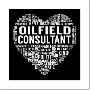 Oilfield Consultant Heart Posters and Art